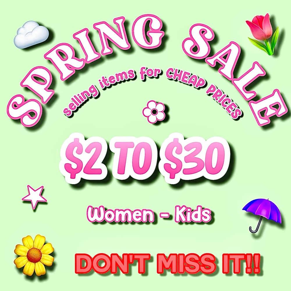 SPRING SALE - CHEAP PRICES ‼️